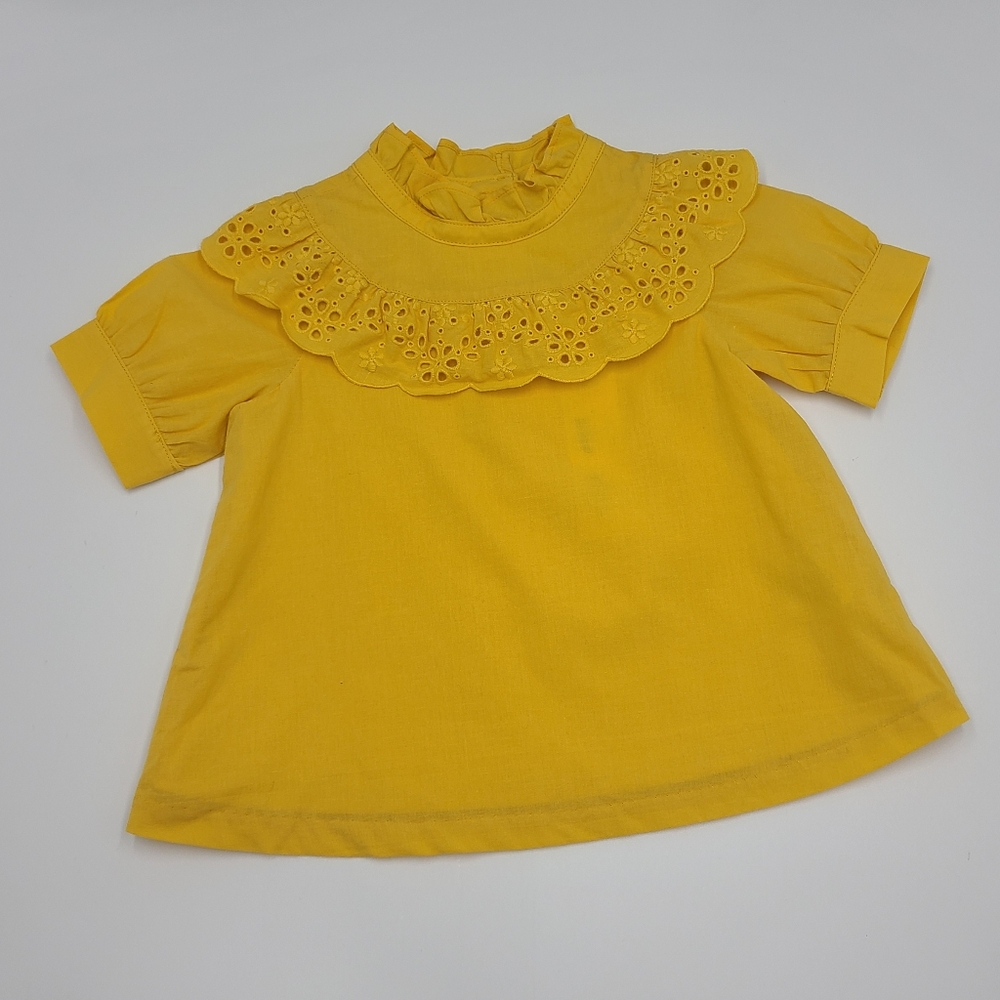 NEW Janie and Jack eyelet puff sleeve top size 2T